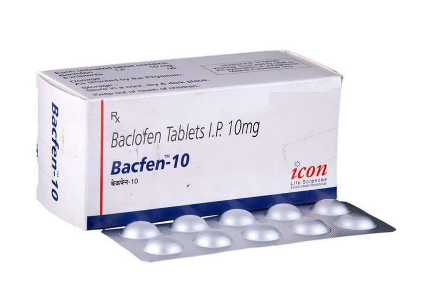 Bacfen 10mg - Strip of 10 Tablets