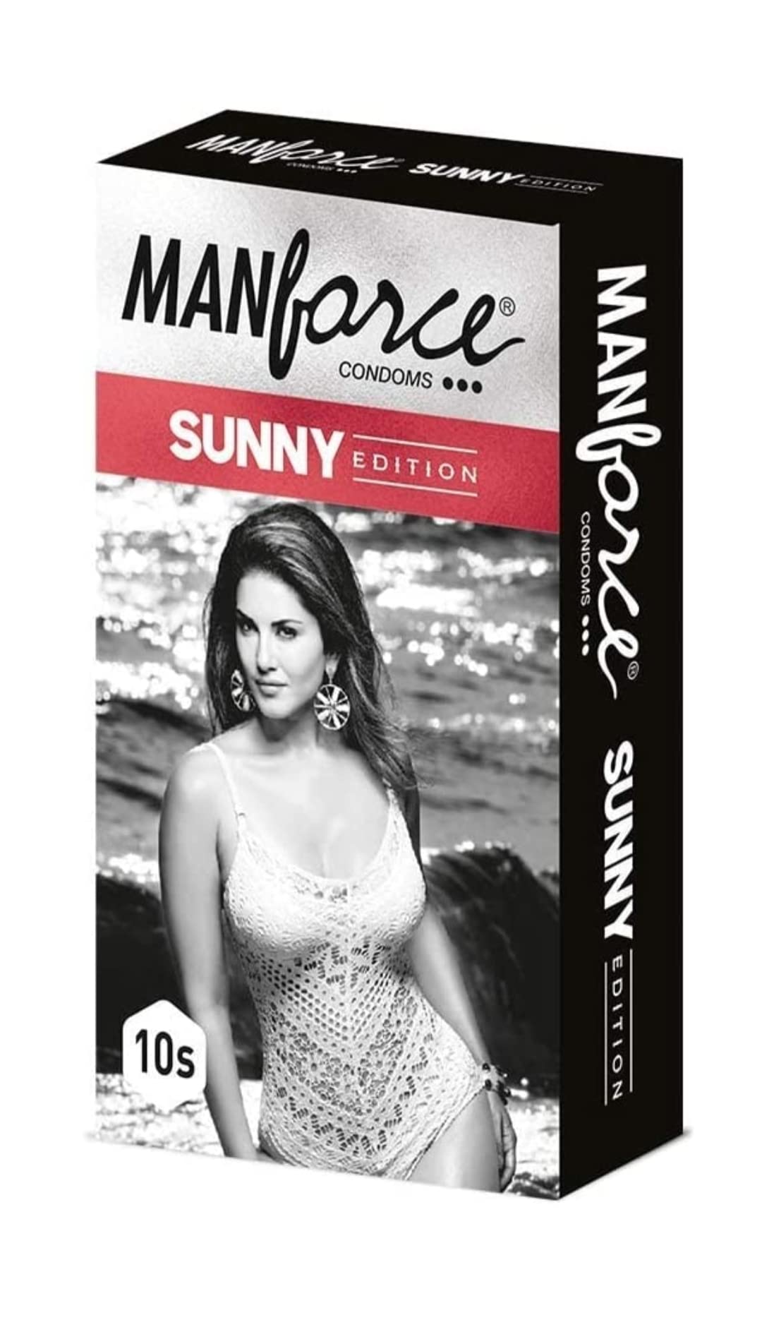 Manforce Sunny Edition Condoms | 10 pcs | Ribbed, Dotted & Anatomically Shaped Condoms | India’s No. 1* Condom Brand for Safe Sex