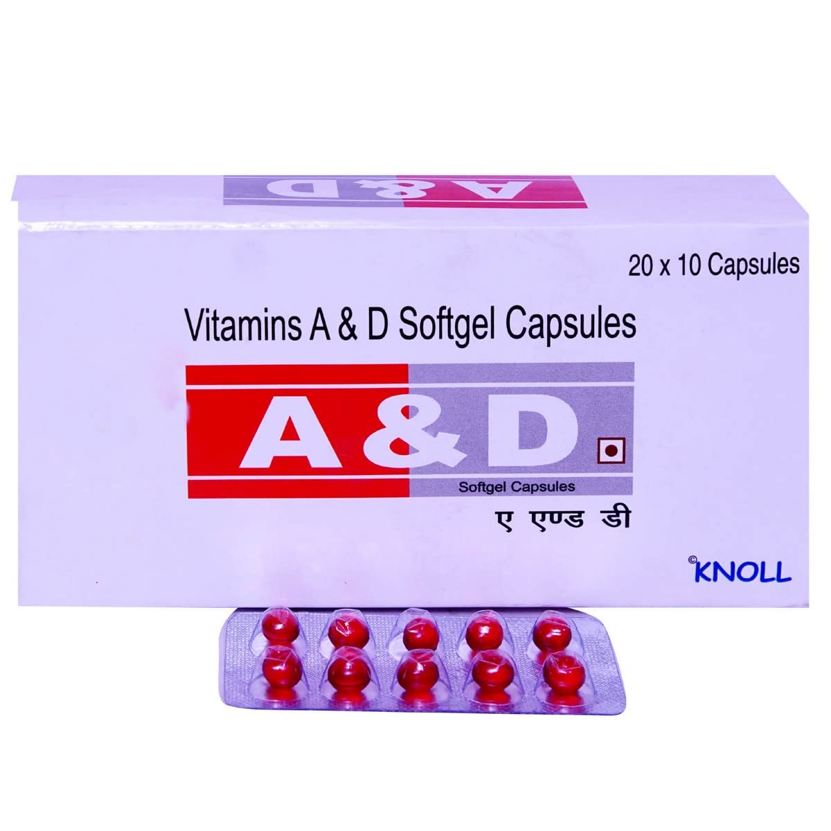 A & D - Strip of 10 Capsules