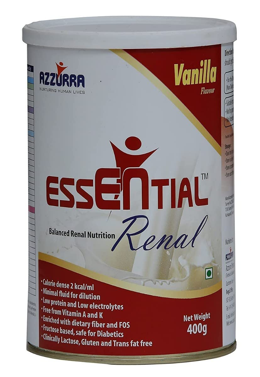 Azzura Essential Renal Nutrition Vanilla Flavour - Bottle of 400g Powder