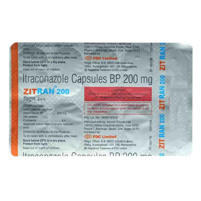 Zitran 200 mg - Strip of 10 Capsules