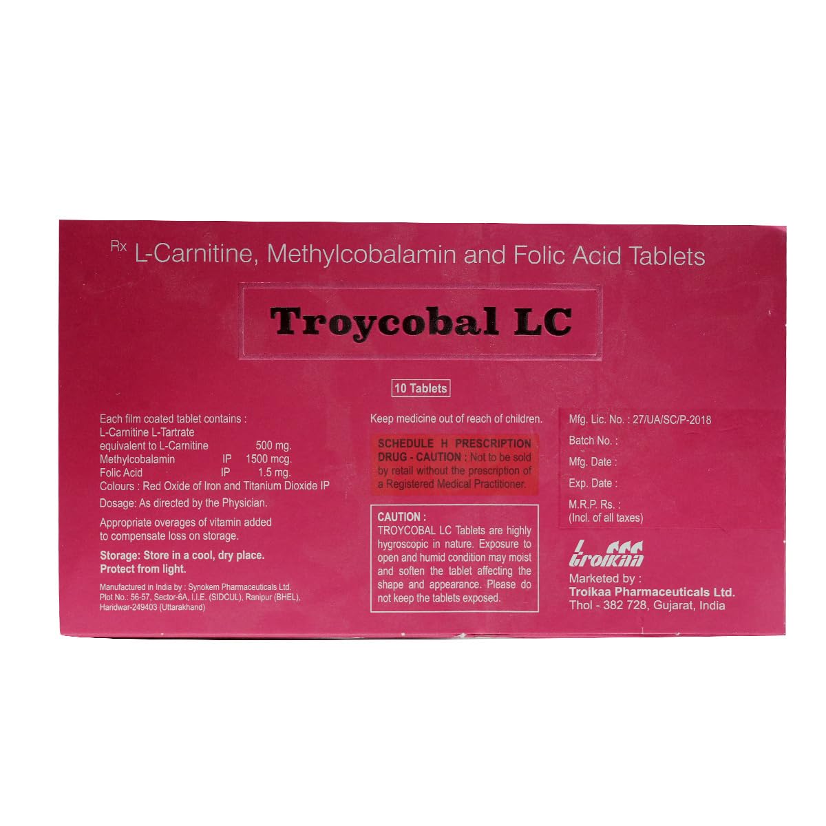 Troycobal LC - Strip of 10 Tablets