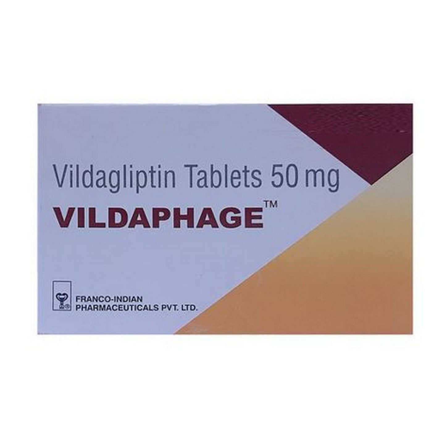 Vildaphage 50 Mg - Strip of 15 Tablets