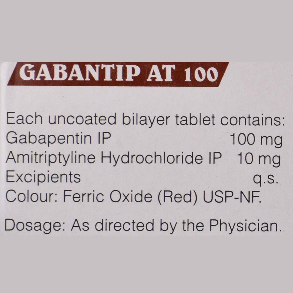 Gabantip AT 100 - Strip of 10 Tablets