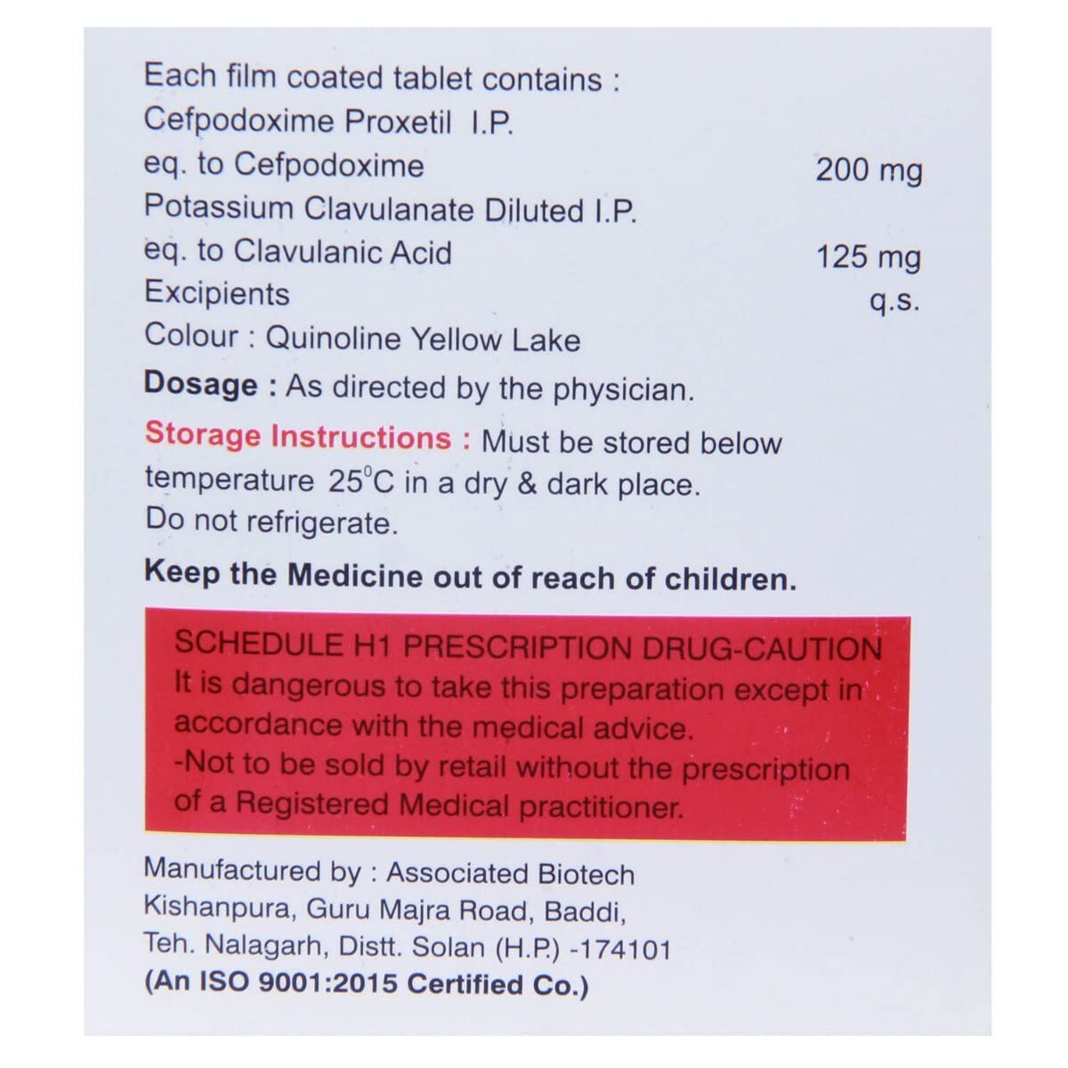 3G DOX CV 325mg - Strip of 10 Tablets