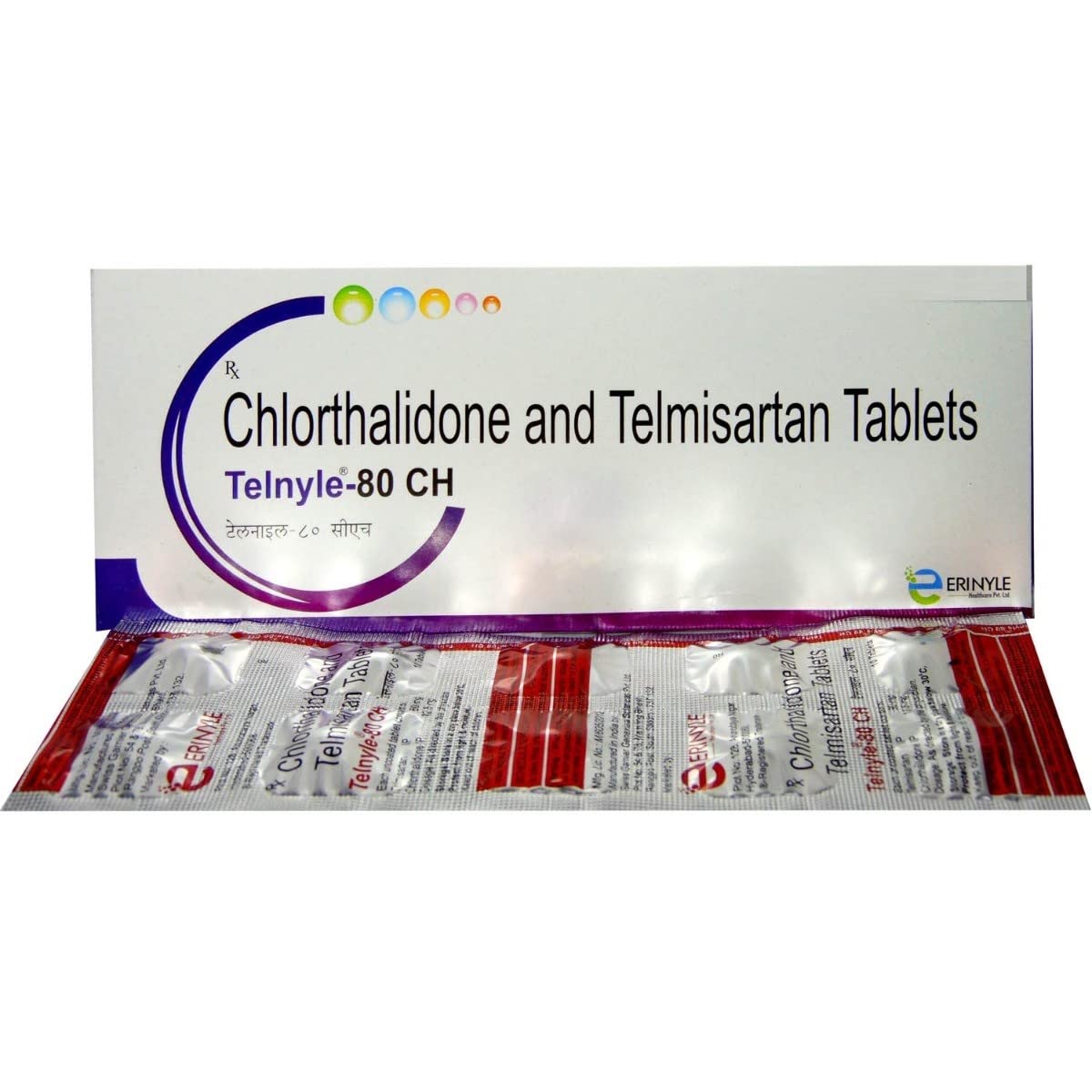 Telnyle Ch 80/12.5MG - Strip of 10 Tablets