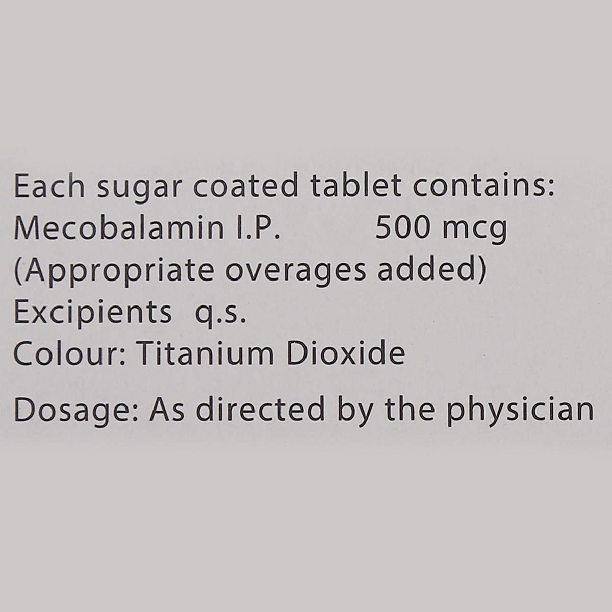 Methycobal 500 mcg - Strip of 15 Tablets