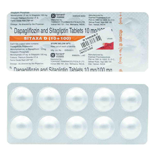 Sitaxa D 10/100 - Strip of 10 Tablets