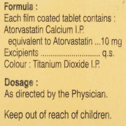 Atheart 10 - Strip of 10 Tablets