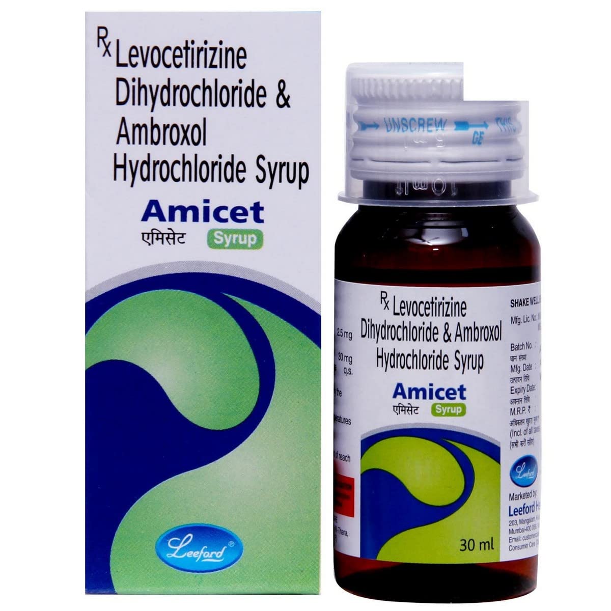 Amicet - Bottle of 30 ml Syrup