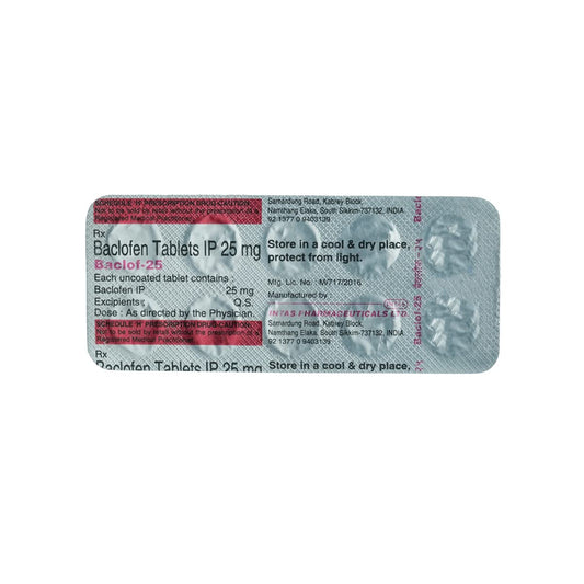 Baclof-25 - Strip of 10 Tablets