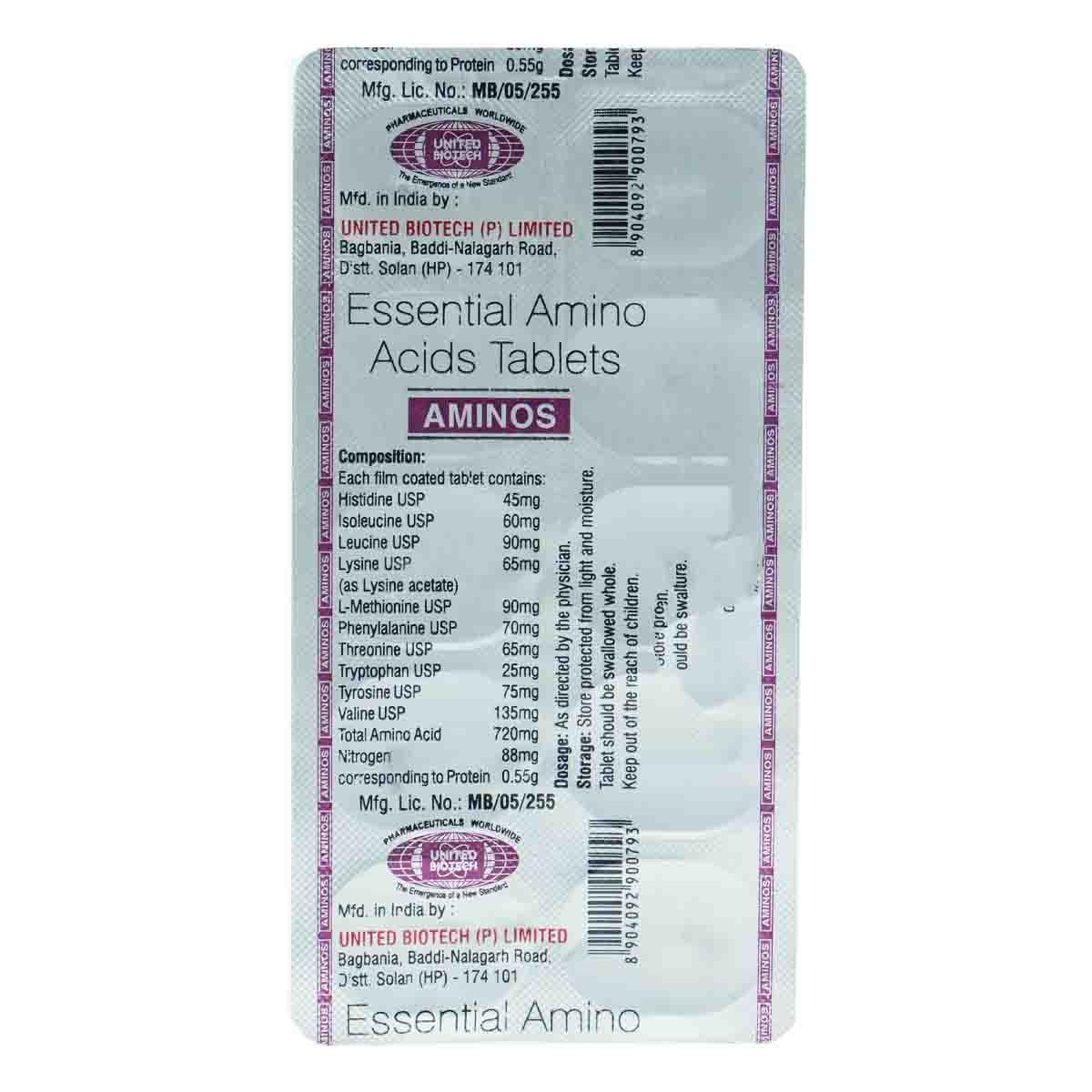 Aminos - Strip of 10 Tablets