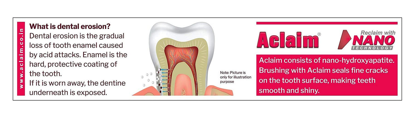 ACLAIM - Tube of 70gm Tooth Paste