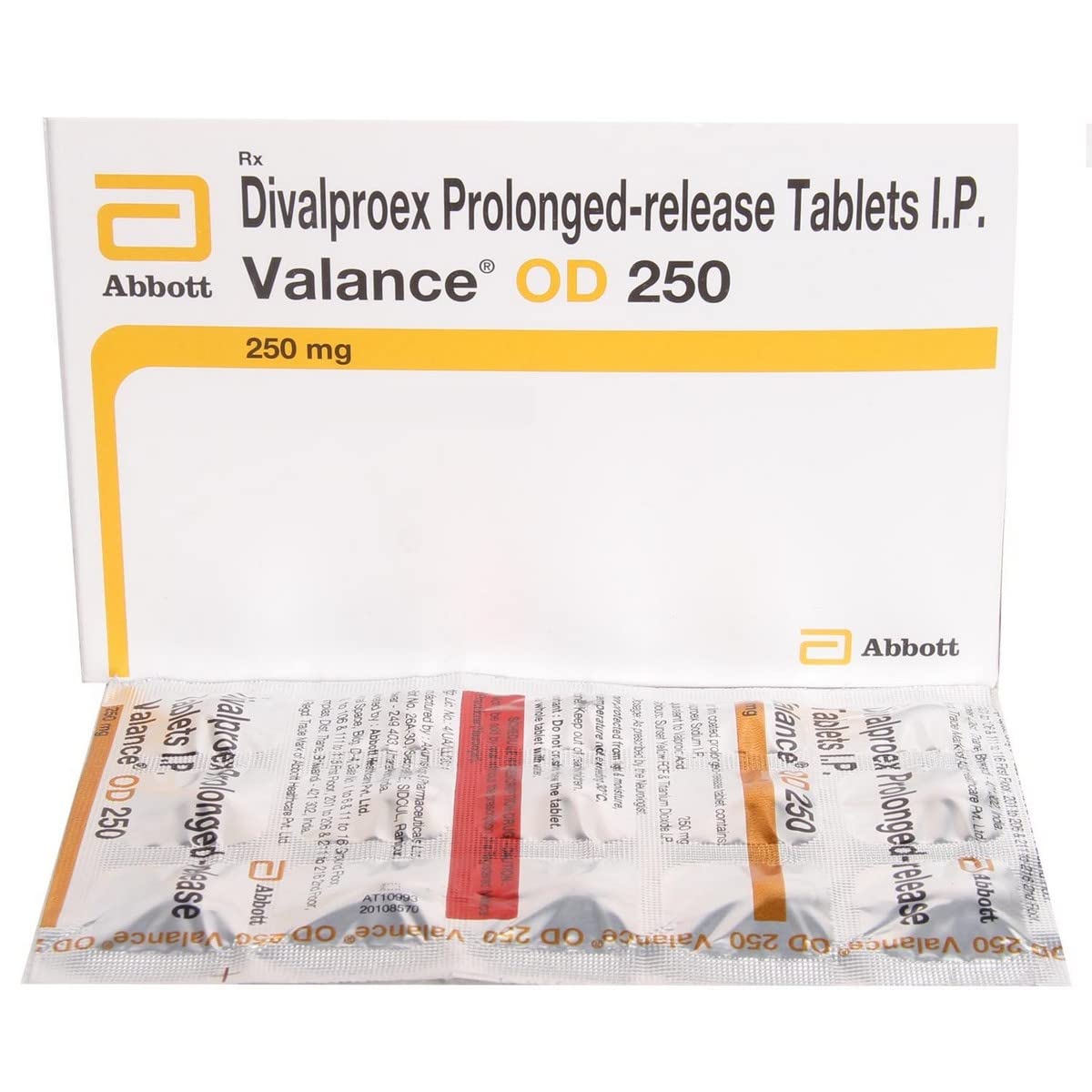 Valance OD 250MG - Strip of 15 Tablets