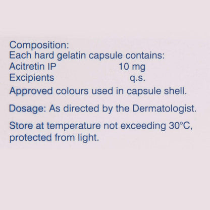 Acrotac 10 mg - Strip of 20 Capsules