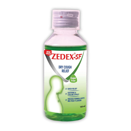 Zedex-SF - Bottle of 100 ml Cough Syrup