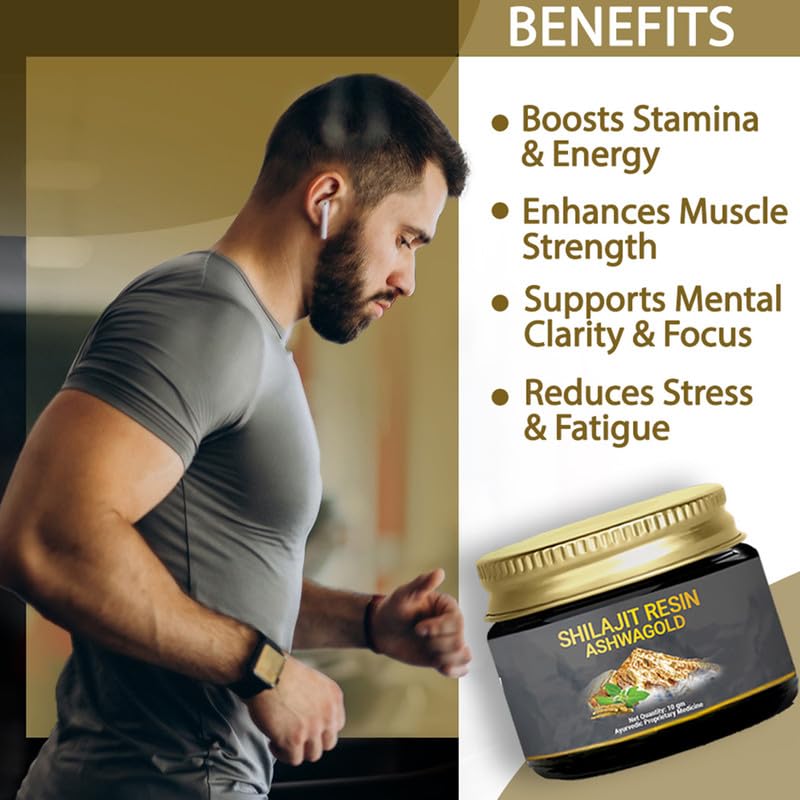 NUTRiHERBS Shilajit Resin Ashwagold 10g – Pure Himalayan Shilajit for Men & Women | Stamina, Energy & Muscle Building Supplement | Ayurvedic Stamina Booster with Ashwagandha & Swarna Bhasma | Gym & Endurance Support