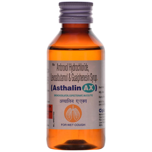 Asthalin AX - Bottle of 100 ml Syrup