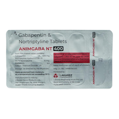 Animgaba NT 400 - Strip of 10 Tablets