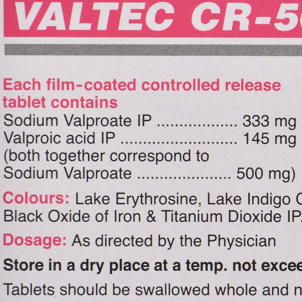 Valtec CR-500 - Strip of 10 Tablets