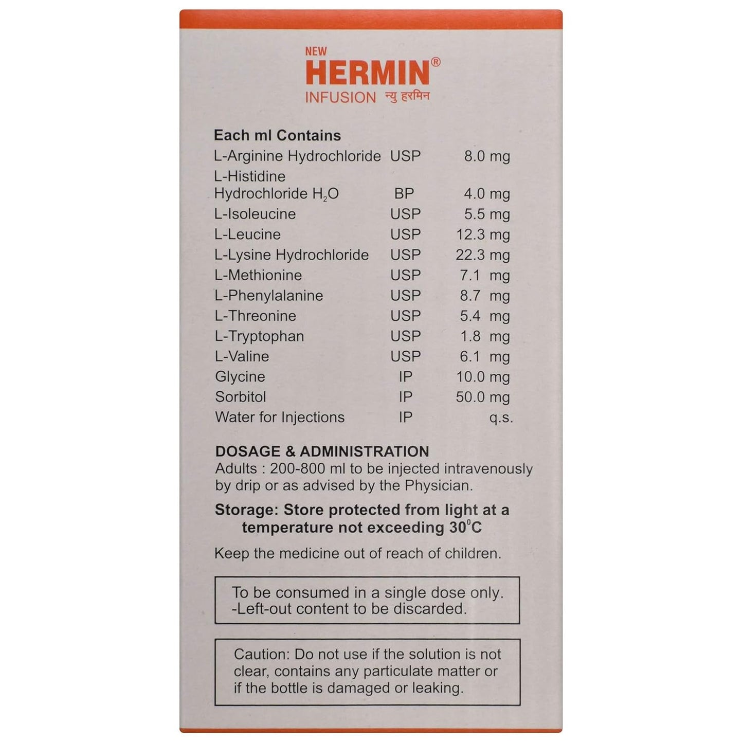 Hermin New - Vial of 200 ml Infusion