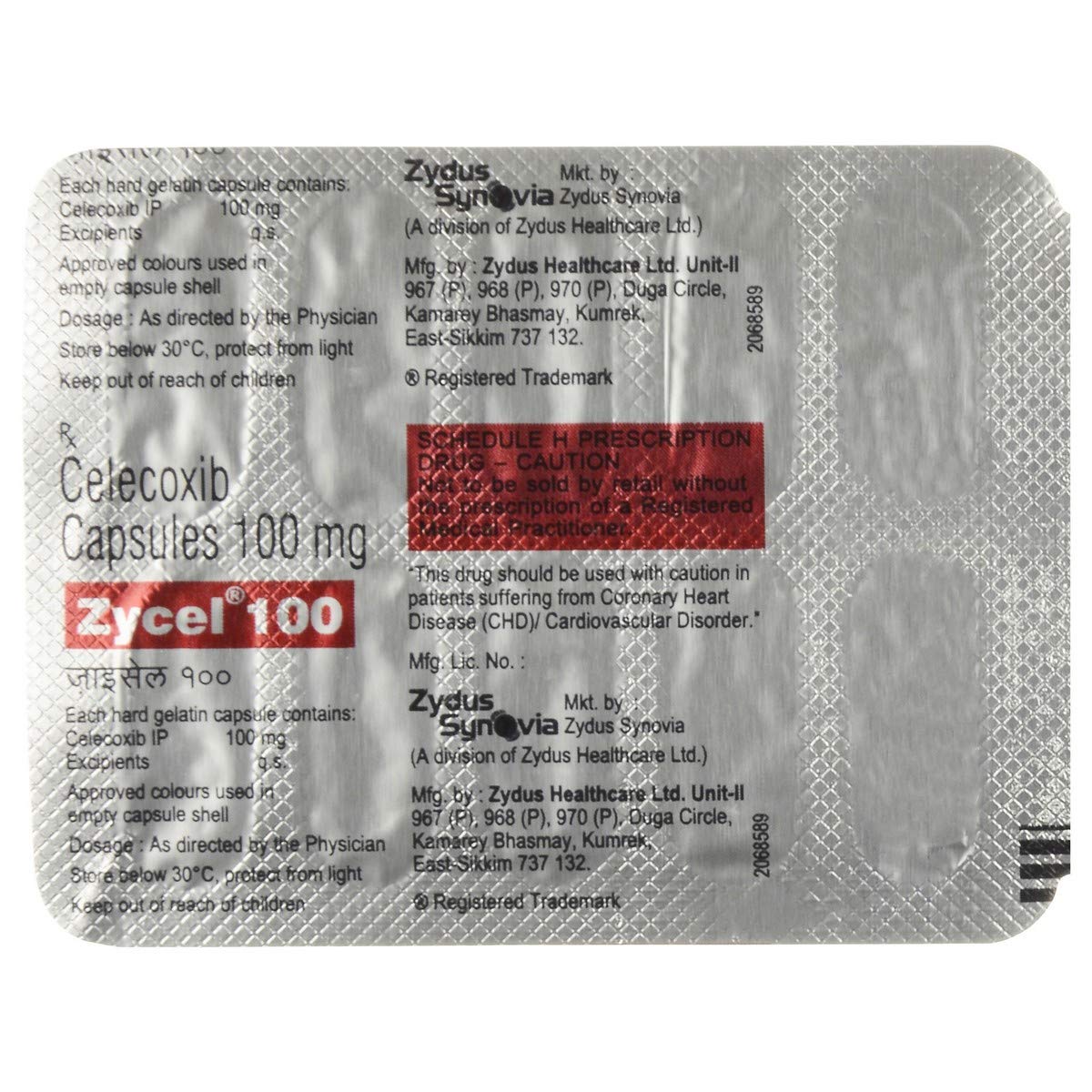 Zycel 100 - Strip of 10 Capsules