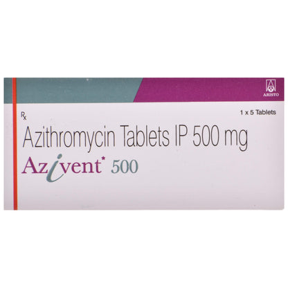 Azivent 500 - Strip of 5 Tablets