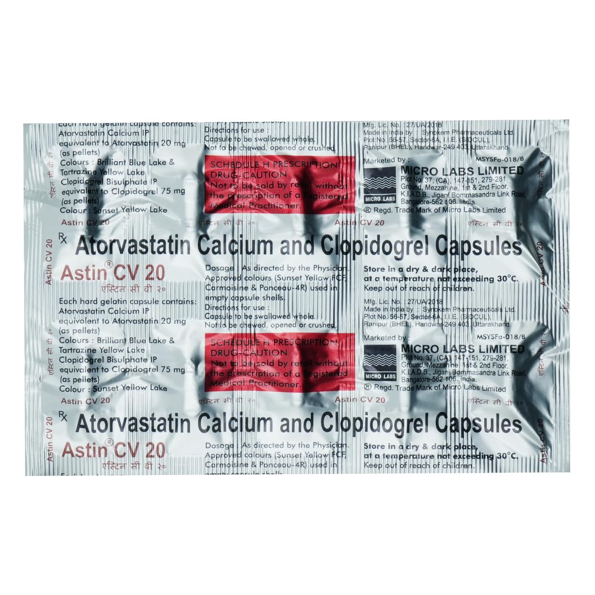 ASTIN CV 20 - Strip of 10 Capsules