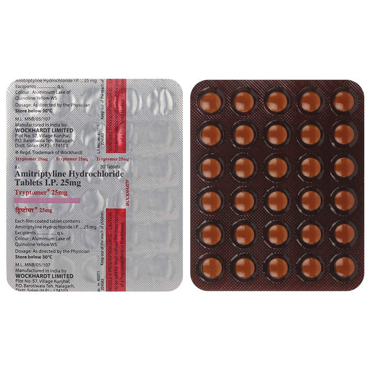 Tryptomer 25 Mg - Strip of 30 Tablets