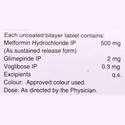 Zoryl MV 2/0.3 - Strip of 10 Tablets