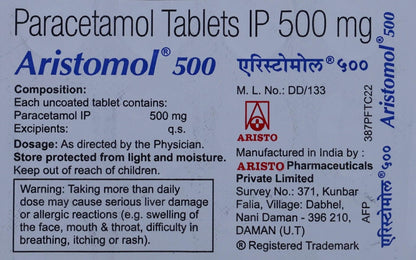 Aristomol 500 - Strip of 15 Tablet