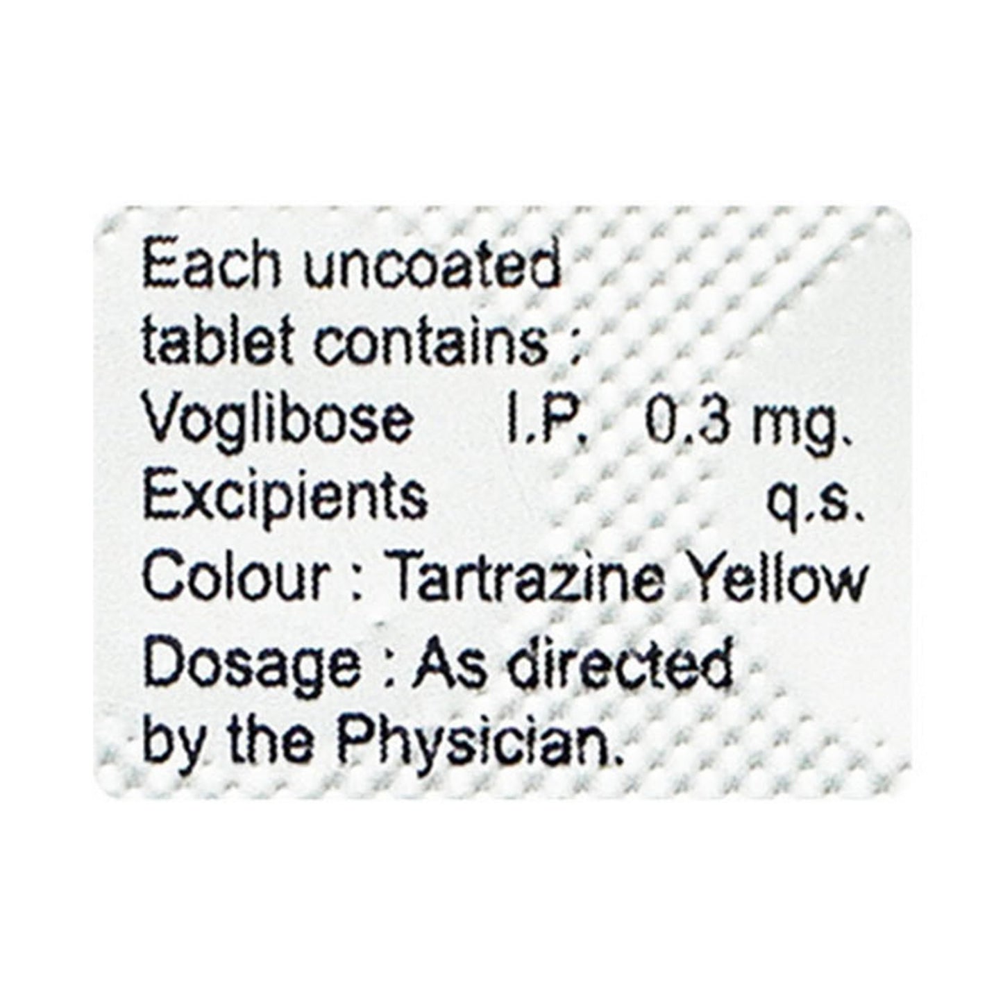 Voglidase-0.3 MG - Strip of 10 Tablets