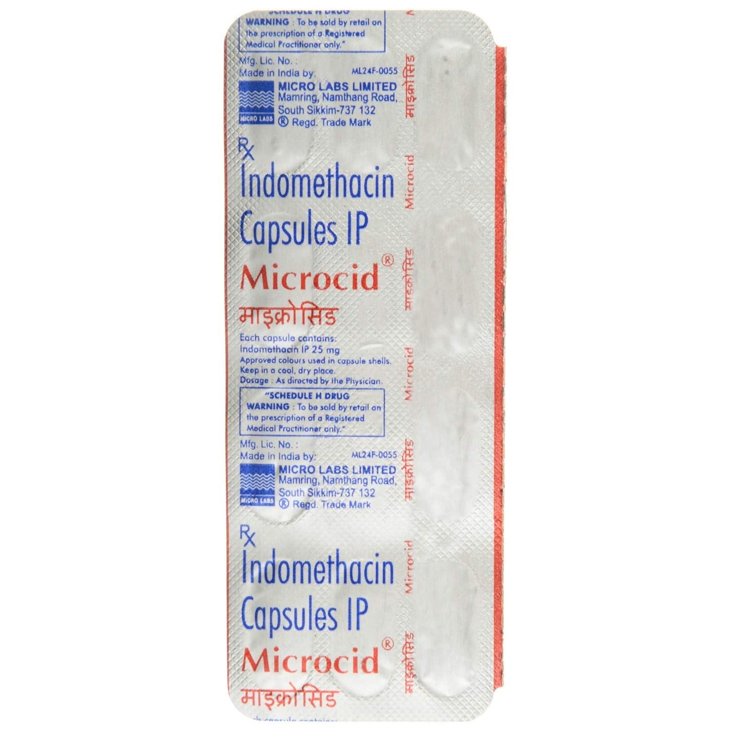 Microcid - Strip of 10 Capsules