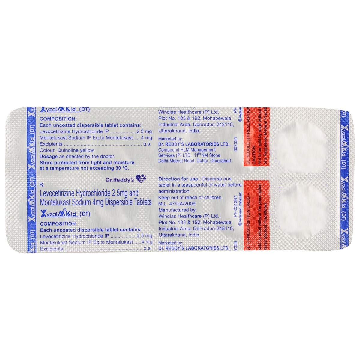 XyzalMKid (DT) - Strip of 10 Tablets