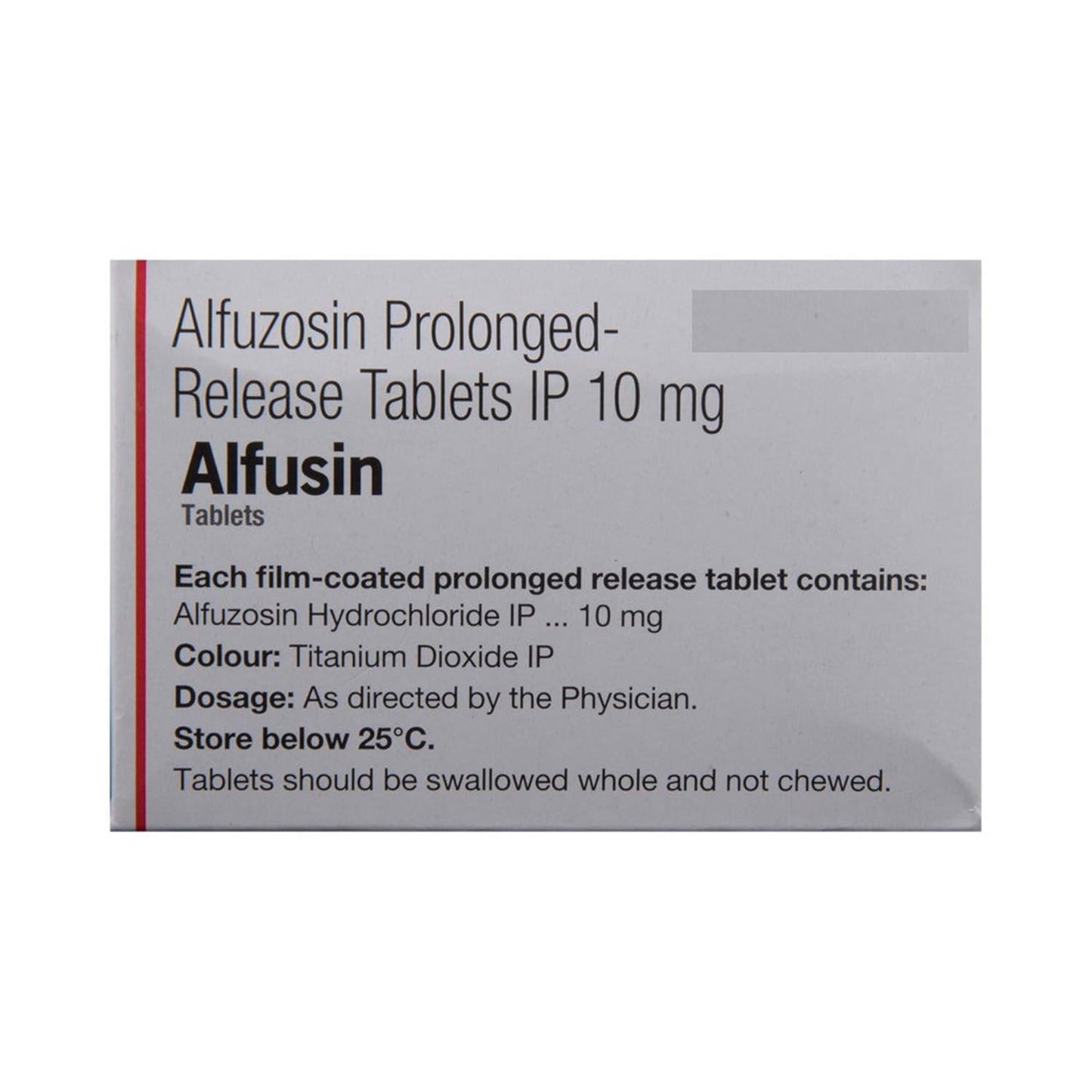 Alfusin 10mg - Strip of 15 Tablets