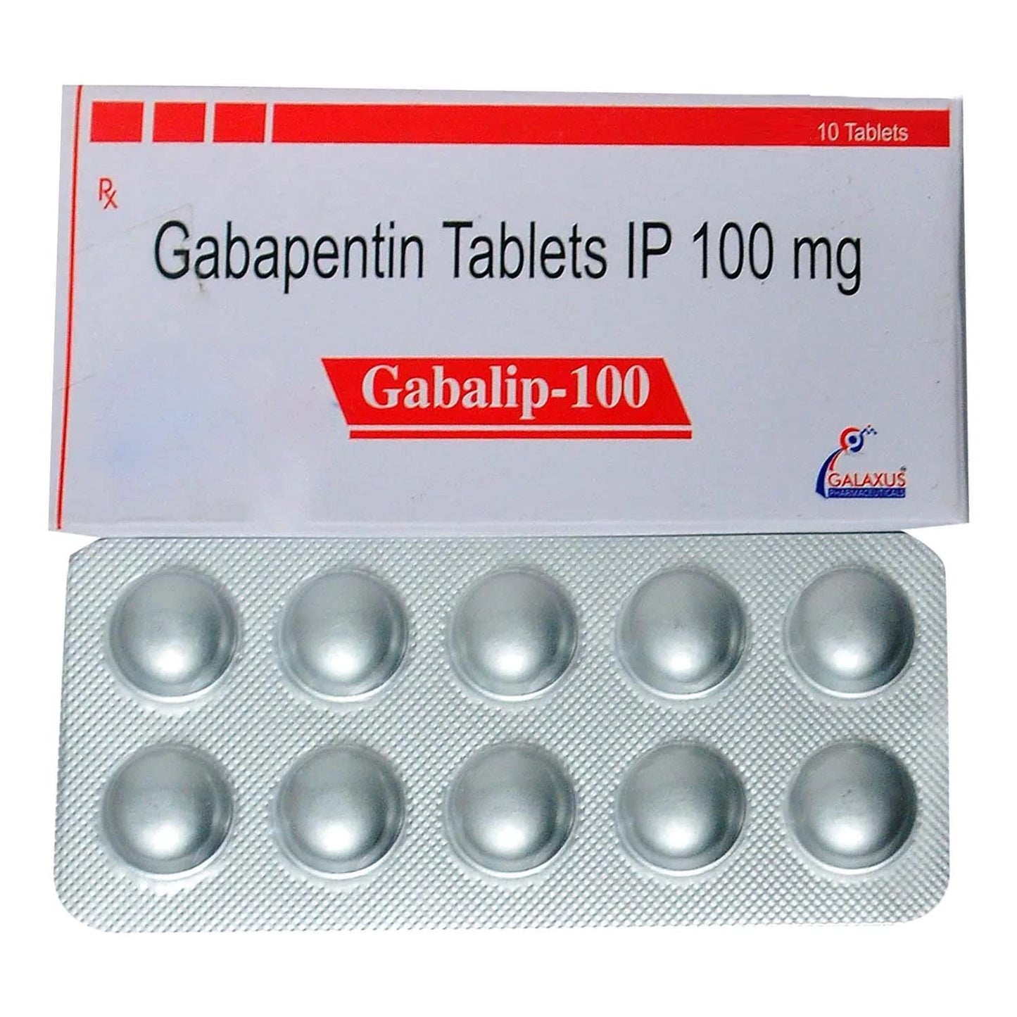 Gabalip 100 - Strip of 10 Tablets