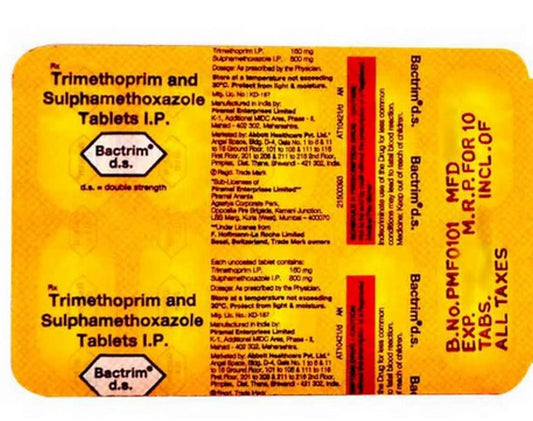 Bactrim DS 800Mg/160Mg - Strip of 10 Tablets