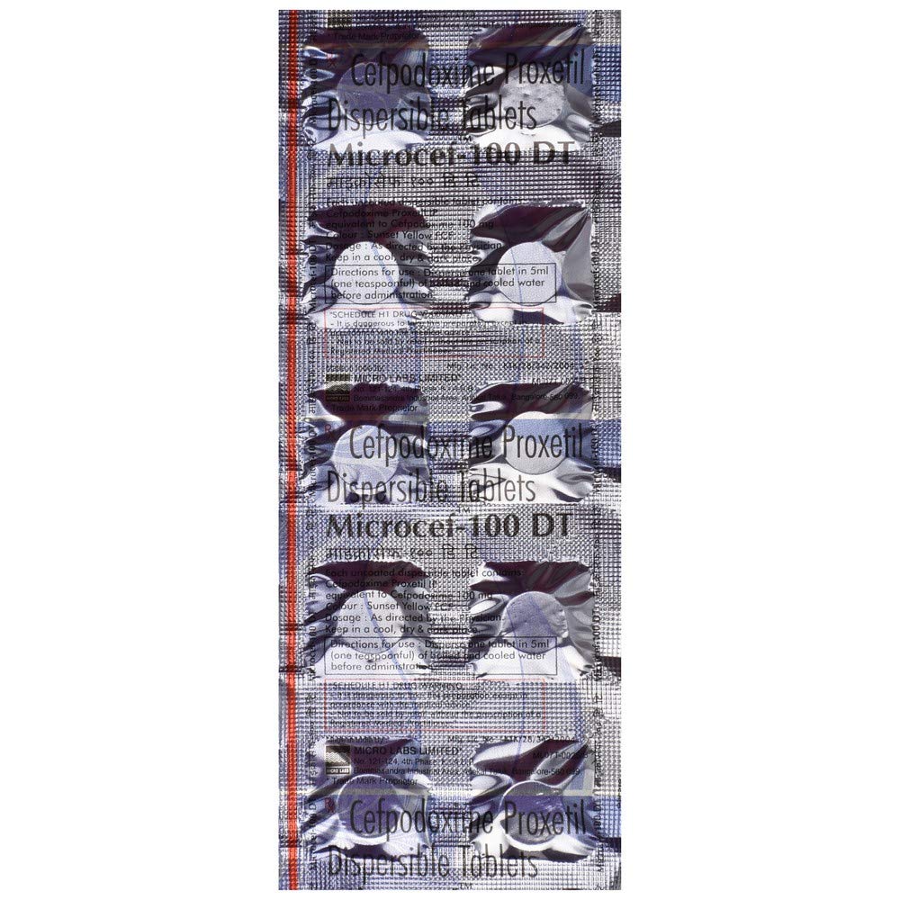 Microcef 100 DT - Strip of 10 Tablets