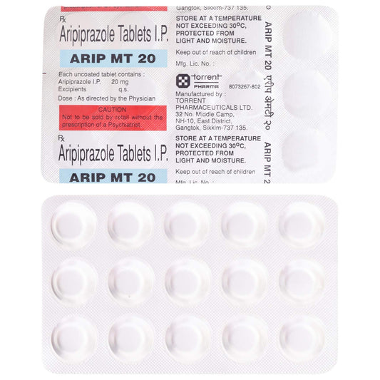 Arip MT 20 - Strip of 15 Tablets