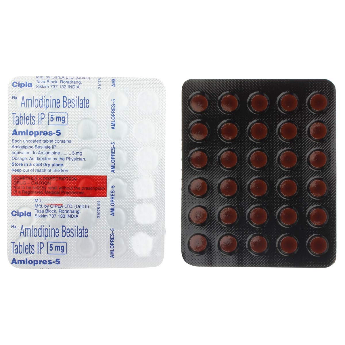 Amlopres-5 - Strip of 30 Tablets