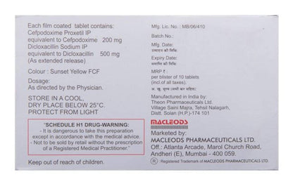 Zedocef-Dxl - Strip of 10 Tablets