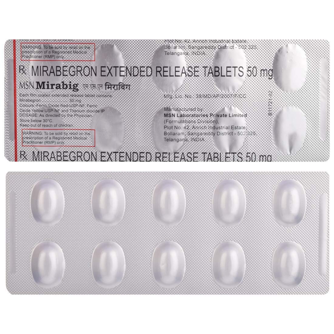 MSN Mirabig - Strip of 10 Tablets