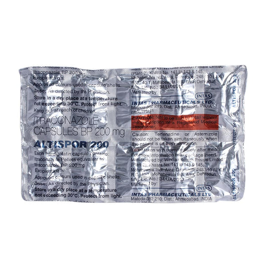 ALTISPOR 200MG - Strip of 10 Capsules