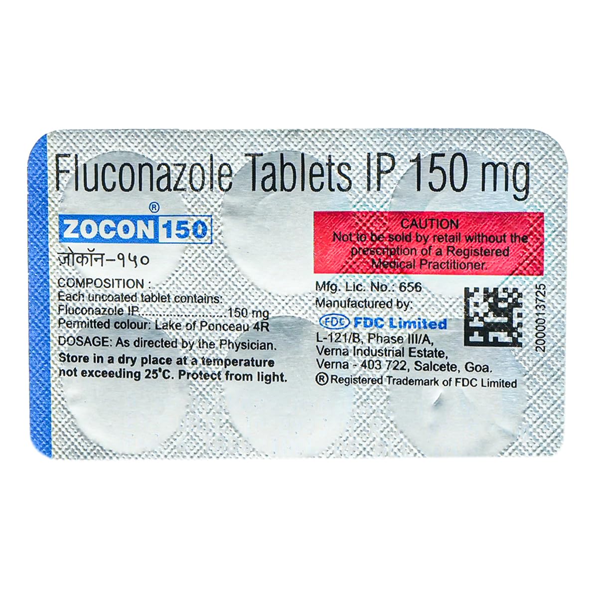 Zocon 150-Strip of 6 Tablets