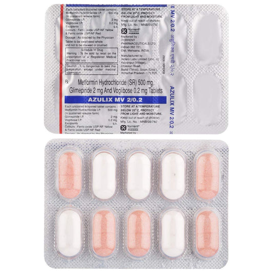 Azulix MV 2/0.2 - Strip of 10 Tablets