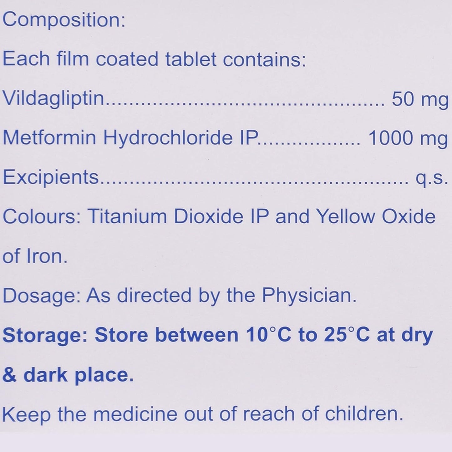 Zomelis Met 50mg/1000mg - Strip of 15 Tablets