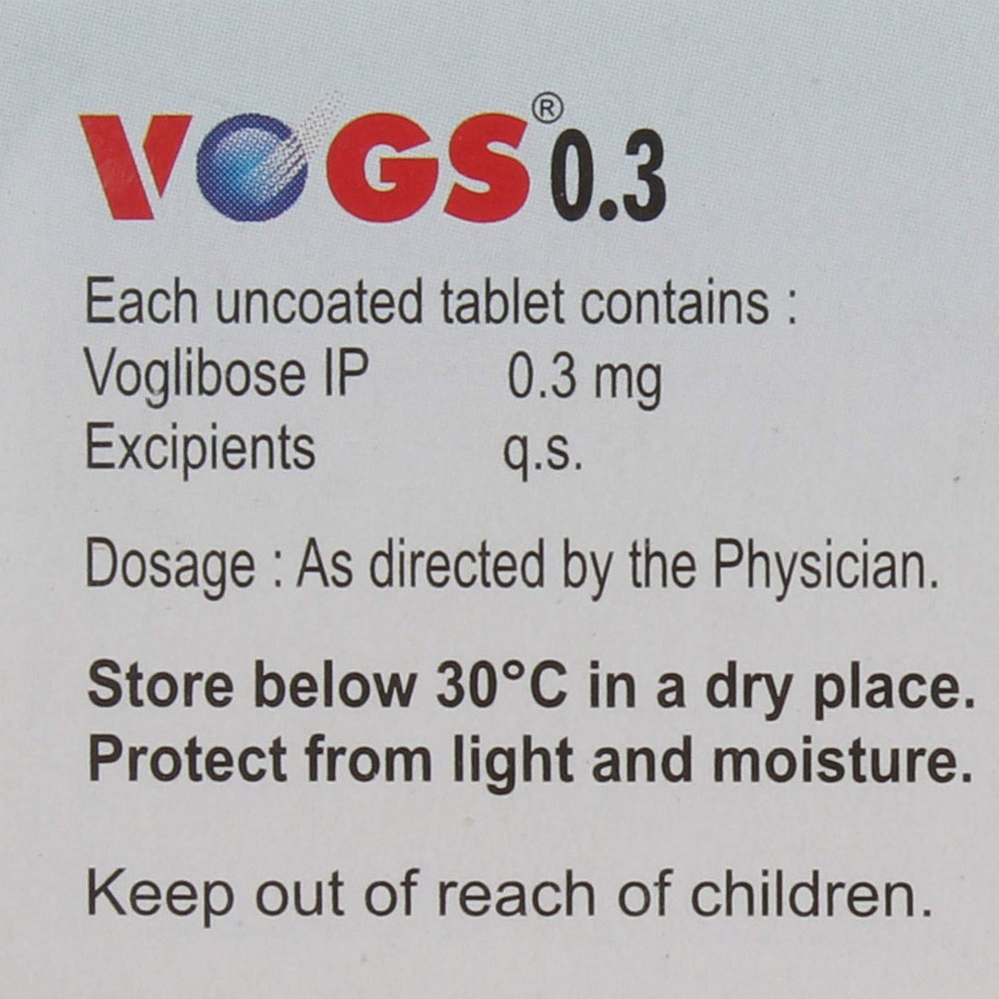 Vogs 0.3 - Strip of 30 Tablets