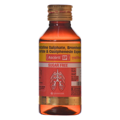 Ascoril SF - Bottle of 100 ml Syrup