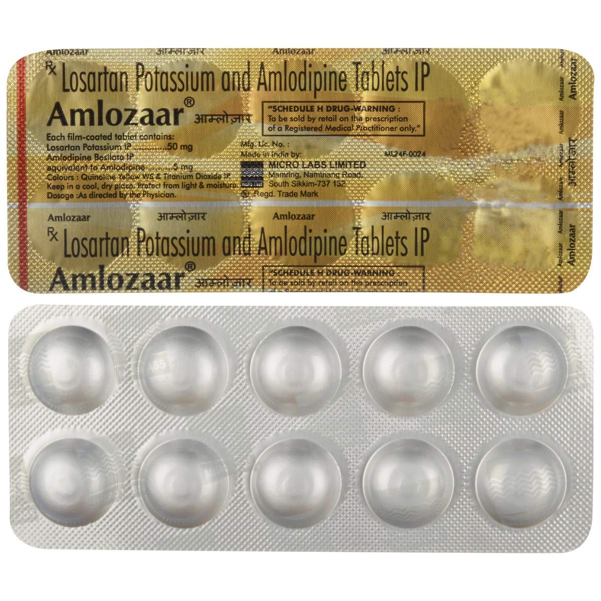 Amlozaar - Strip of 10 Tablets