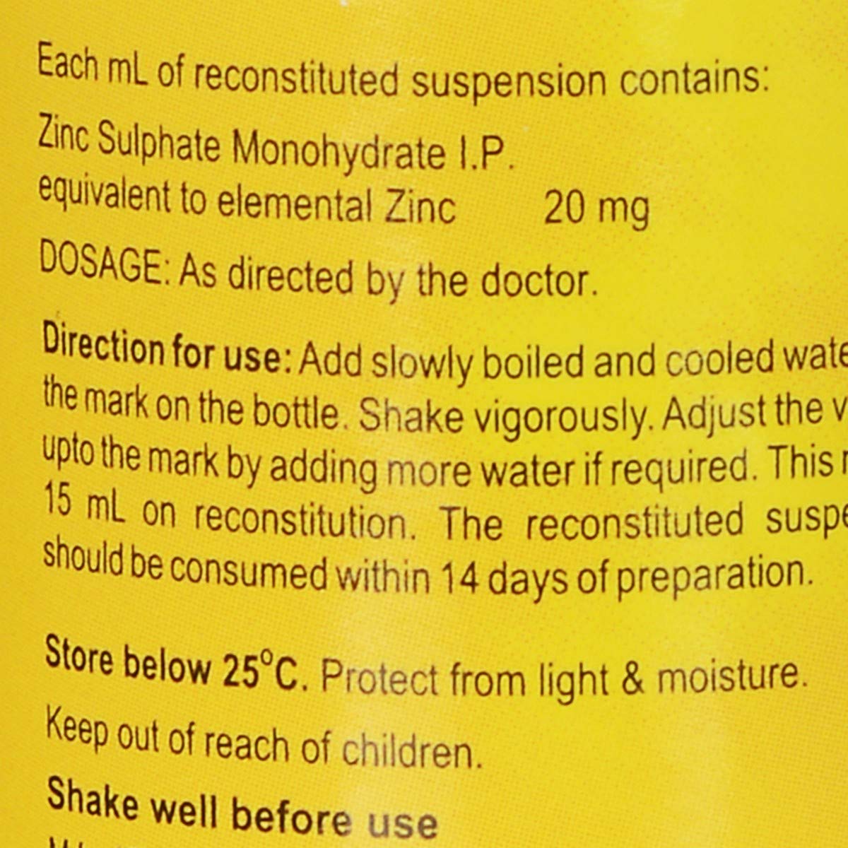 Z & D DS 20mg - Bottle of 15ml Suspension